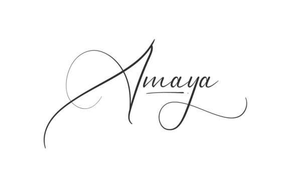 Amaya: A Graceful Script Font for Web Design