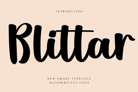 Blittar: The Perfect Script Font for Your Brand