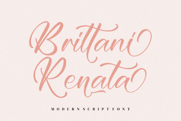 Brittani Renata: A Modern Script Font for Web Design