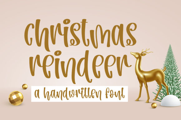 Christmas Reindeer: A Festive Script Font
