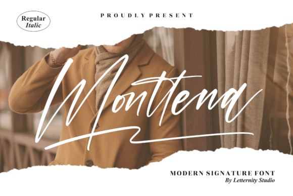 Discover Monttena: A Script Font for Elegant Publishing
