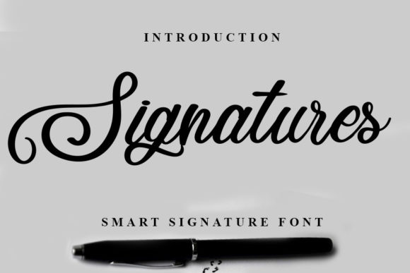 Discover the Elegance of Signatures: A Handwritten Font for Modern Publishers