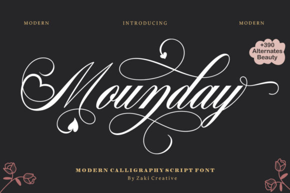 Elevate Your Brand with Mounday Calligraphy Font