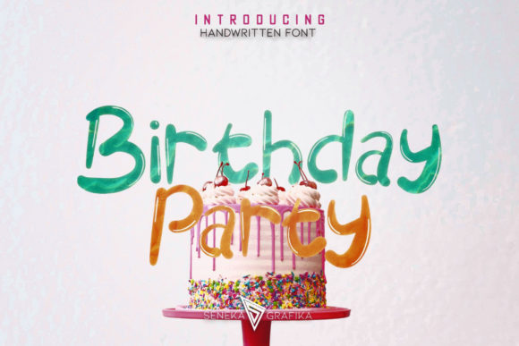 Enhance Your Brand with Birthday Party Handwritten Font