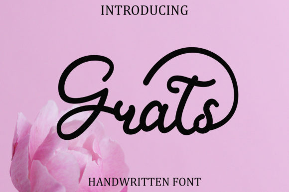 Grats: The Handwritten Font for Stunning Visuals