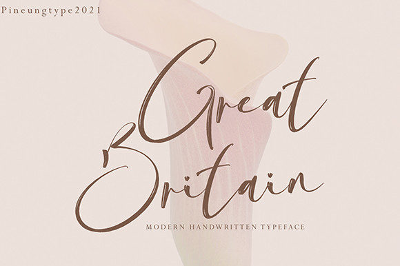 Great Britain: A Stylish Script Font for Modern Campaigns