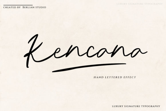 Introducing Kencana: A Versatile Script Font for Branding