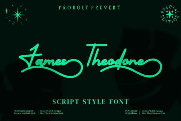 James Theodore: A Versatile Script Font for Creative Campaigns