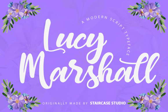 Lucy Marshall: A Bold Script Font for Editorial Design