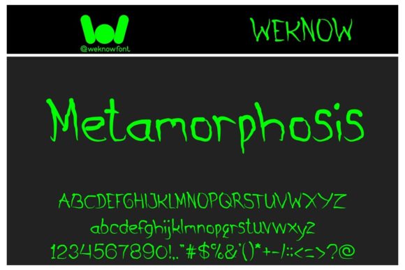 Metamorphosis: A Transformative Script Font