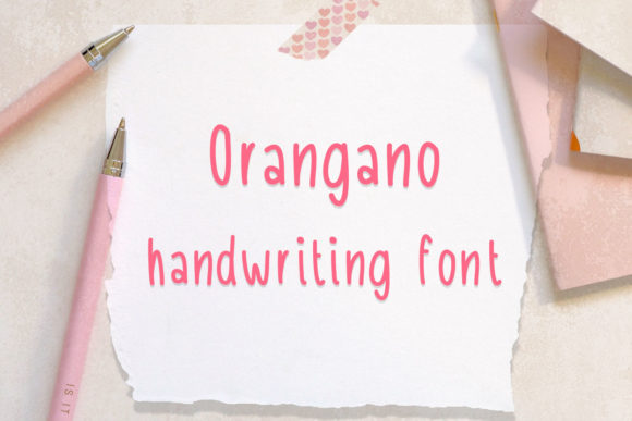 Orangano: A Natural Handwritten Font for Brand Personality