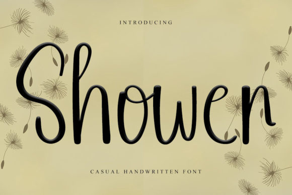 Shower: A Delicate Script Font for Elegant Publishing