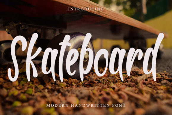 Skateboard: A Handwritten Font for Bold Editorial Design