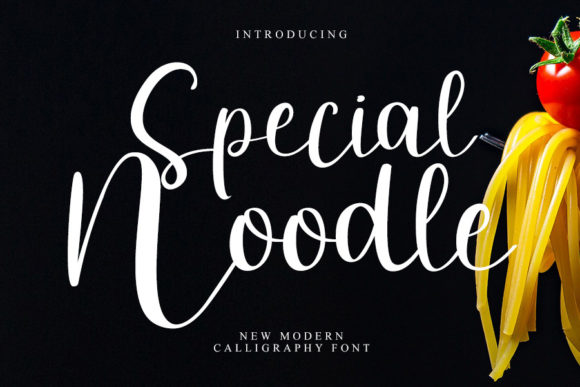 Special Noodle: A Delicate Script Font for Elegant Editorial Design