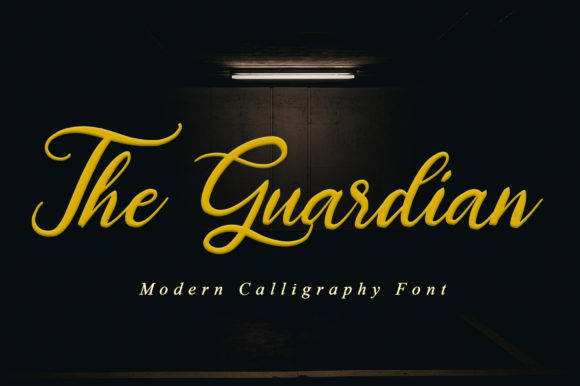 The Guardian: A Charming Script Font for Editorial Elegance
