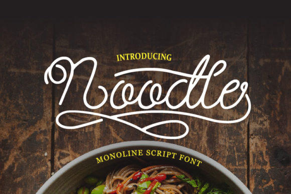 Transform Your Brand with Noodle: A Premium Script Font