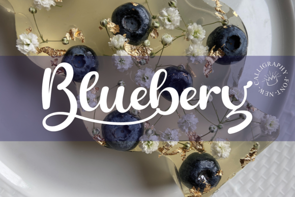 Unleash Creativity with Bluebery: A Handwritten Font for Makers