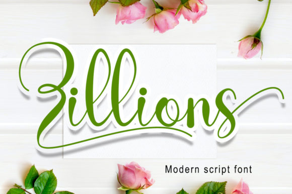 Zillions: A Graceful Script Font for Editorial Elegance